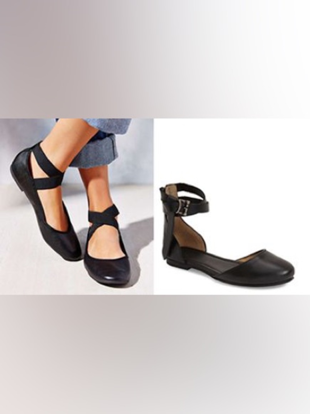 Frye Carson Knotted Ankle Strap Ballet Flats
